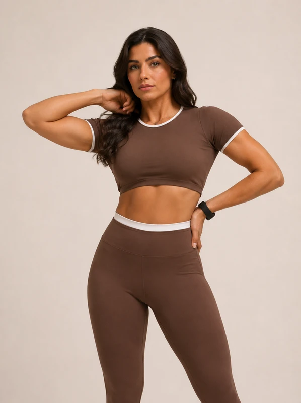 Conj. Duo Bia - Marrom e branco